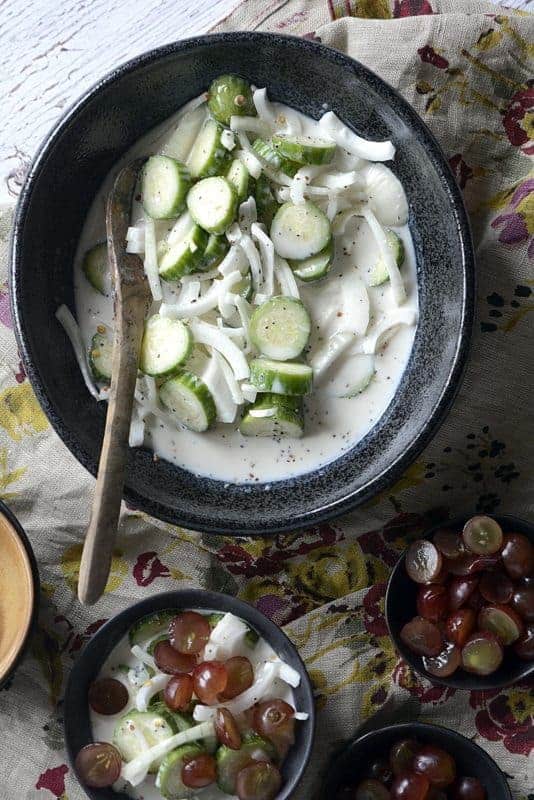 appalachian cucumber buttermilk salad