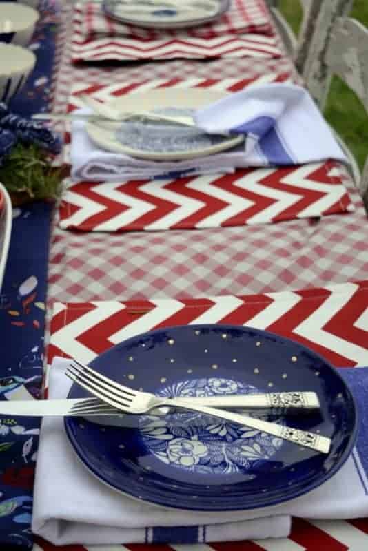 three patriotic dining table designs boho style