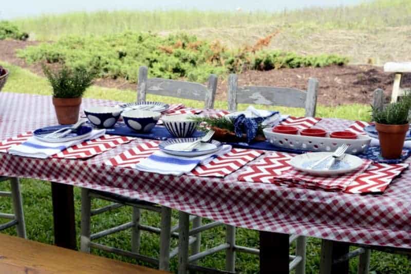 4th of July Dish Drying Mats for Kitchen Counter Patriotic Red Large Drying