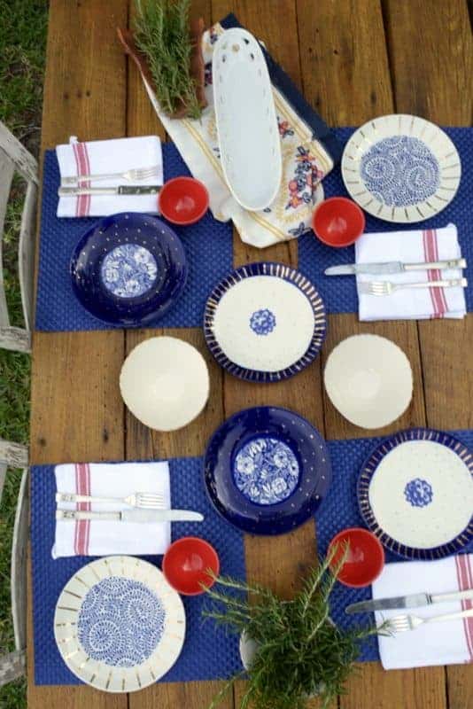 five patriotic dining table designs boho style