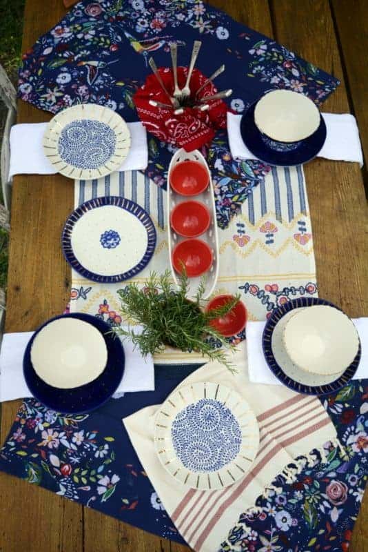 five patriotic dining table designs boho style