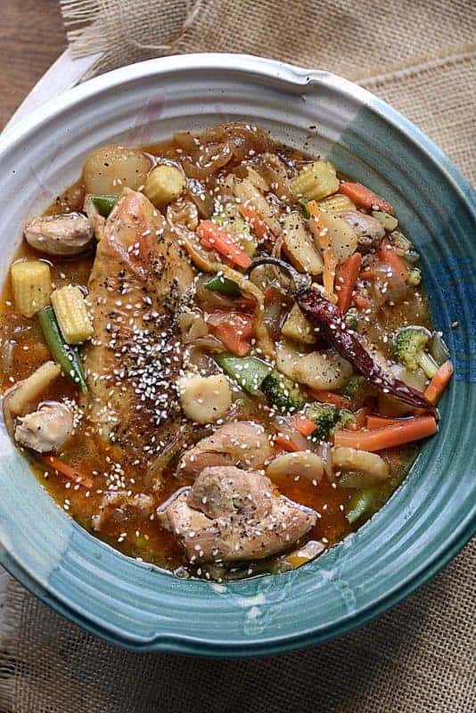 world’s best slow cooker sesame garlic chicken