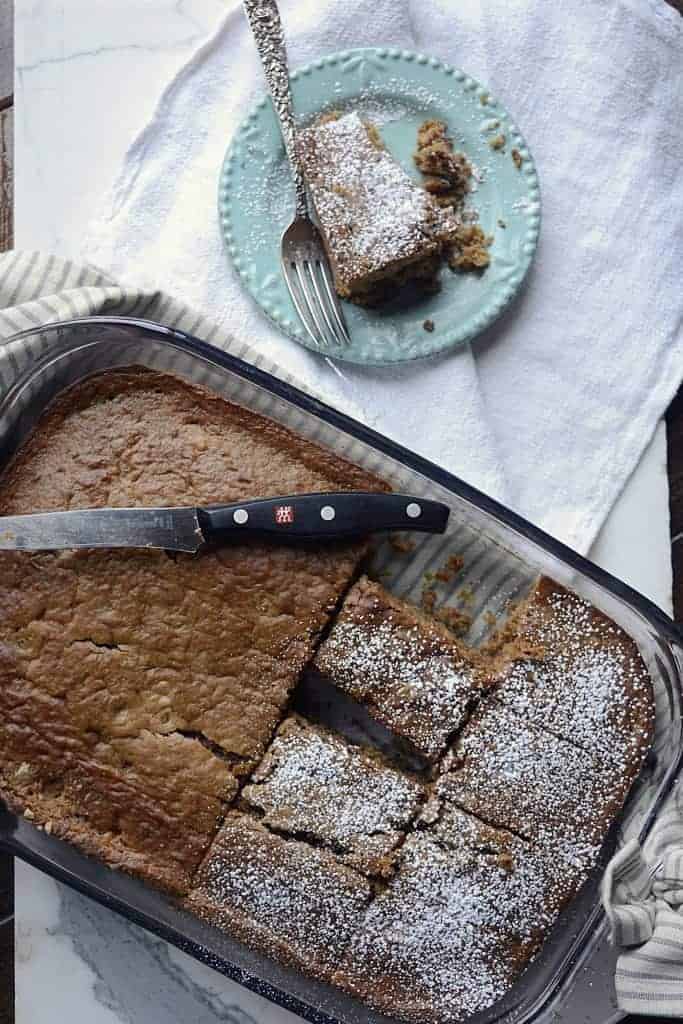 banana pumpkin walnut spice cake