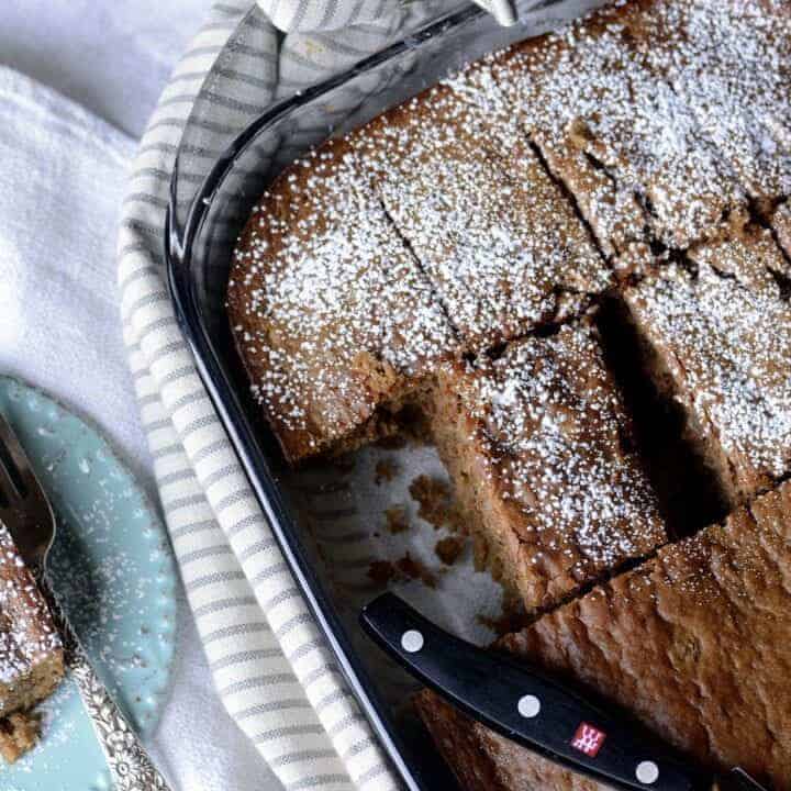 Salted Honey and Banana Snack Cake — Gathered At My Table - seasonal baking  recipes with a creative twist