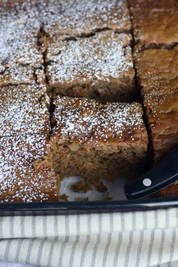 banana pumpkin walnut spice cake