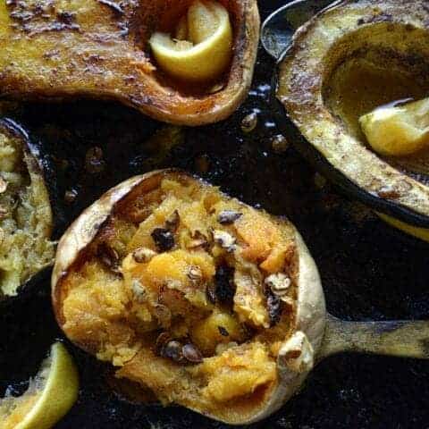 honey spiced squash bowls