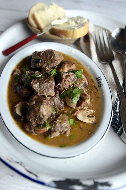 aussie grassfed beef & mushroom cowhand stew