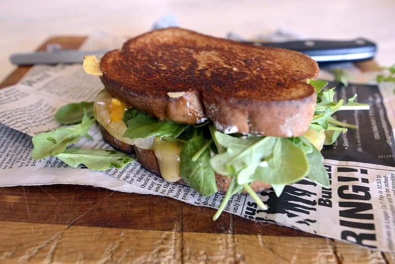 caribbean grilled double cheese sandwich