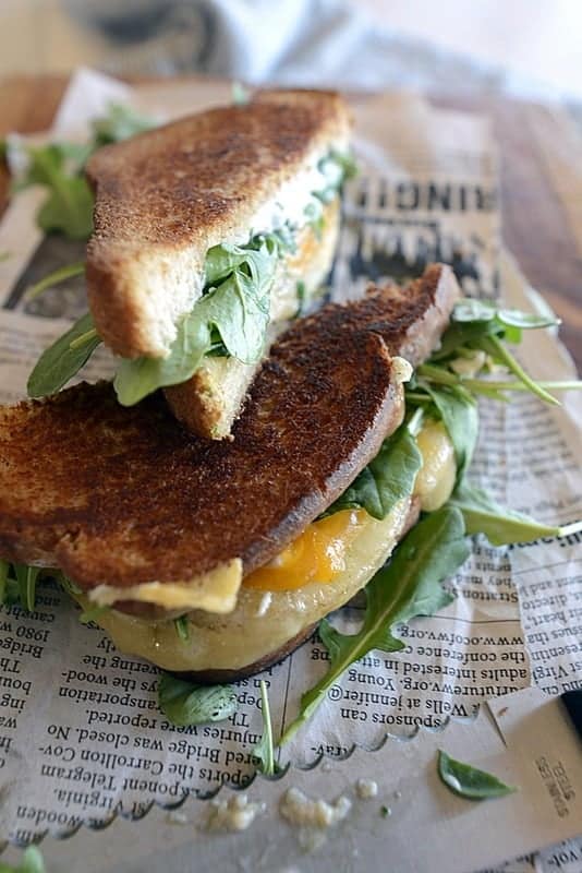 caribbean grilled double cheese sandwich