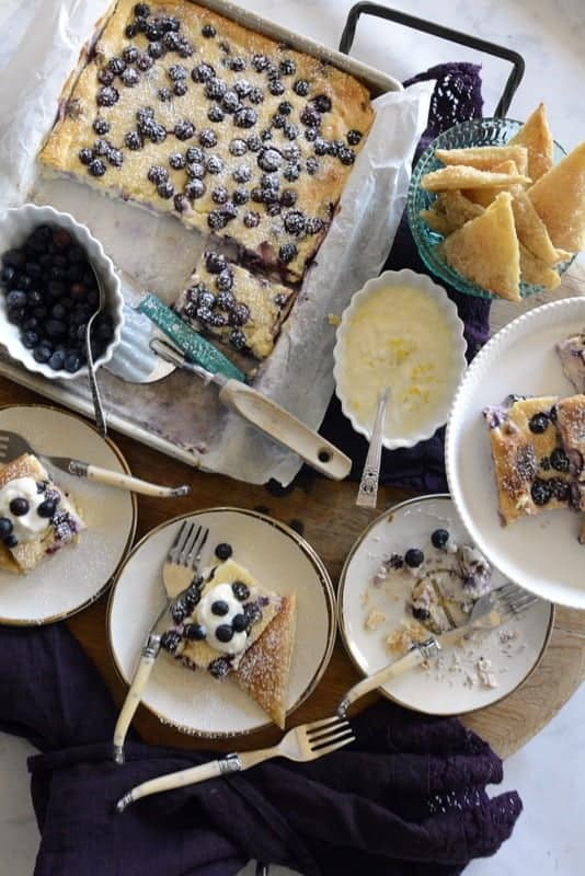 blueberry lemon cheesecake bars