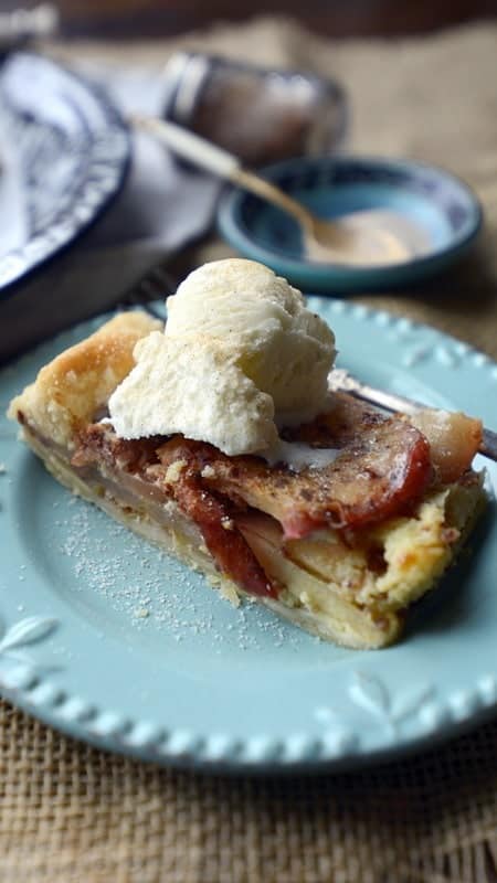 simple quick apple tart