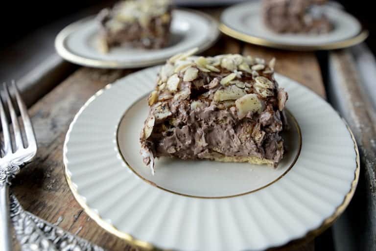Cutie Pie No-Bake Chocolate Coconut Almond Dessert