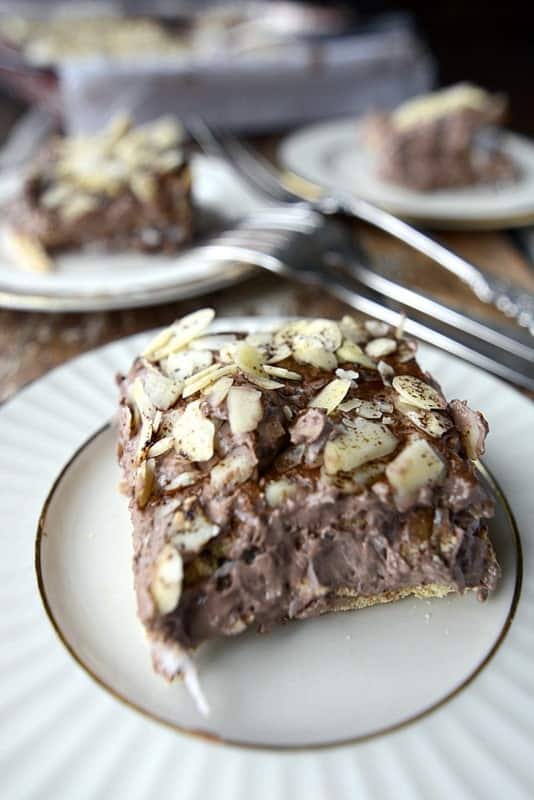 cutie pie no bake chocolate coconut almond dessert