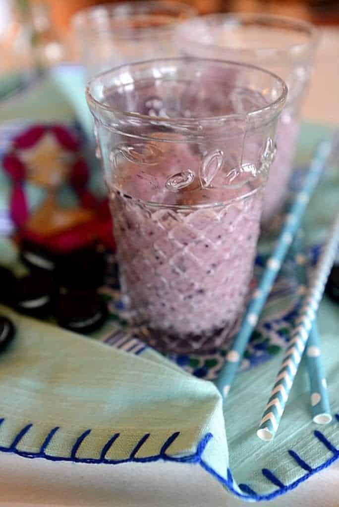 Littl' hands love love this kid lovers' storeo fruit smoothie! In fact, the name for this smoothie came from the kids! They came up with the idea of combining the first two letters of the word, strawberries, since that was the largest amount ingredient in the recipe, with the mini Oreos (word), which they adore, and create the new word, 'Storeo'! I thought it was pretty darn clever, so that's the name of the recipe! Now, the lemongrass paste gives it a hint of citrus, which is just delightfully refreshing. But, there's a better reason for including the lemongrass paste, which I buy at the grocer in the refrigerated produce case section (Gourmet Gardens brand), than a hint of citrus. I'm always trying to infuse in recipes more nutrition and health benefits, and this lemongrass paste helps accomplish this goal. Lemongrass is an herb, and it's known for it's citrusy flavor. Amazingly, as this article on it from Organic Facts states, "...lemongrass offers an array of medicinal benefits and is in extensive demand due to its anti-bacterial, anti-fungal and anti-microbial properties across Southeast Asia, as well as the African and American continents." By using it in this paste form, already prepared and ready to cook with, you can infuse the lemongrass benefits in so many recipes. Just let your Boho imagination soar!!