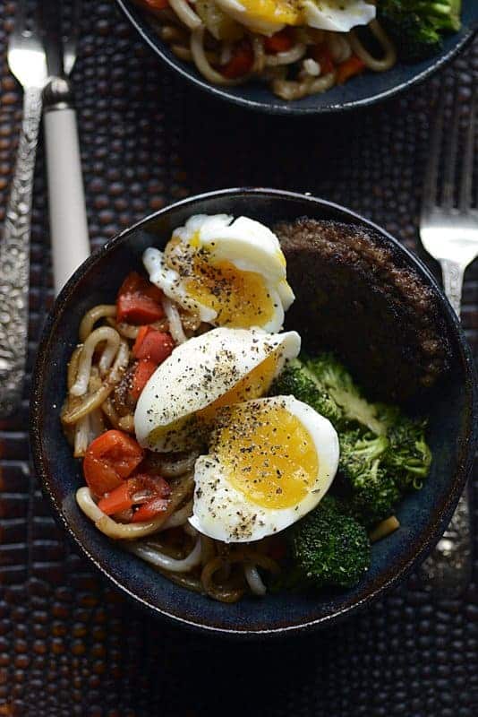 udon noodle breakfast bowl