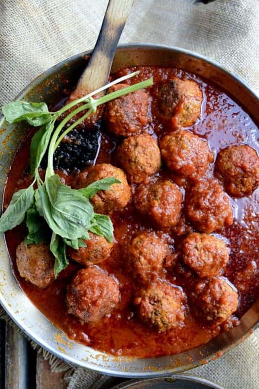 ground chicken chorizo italian meatballs