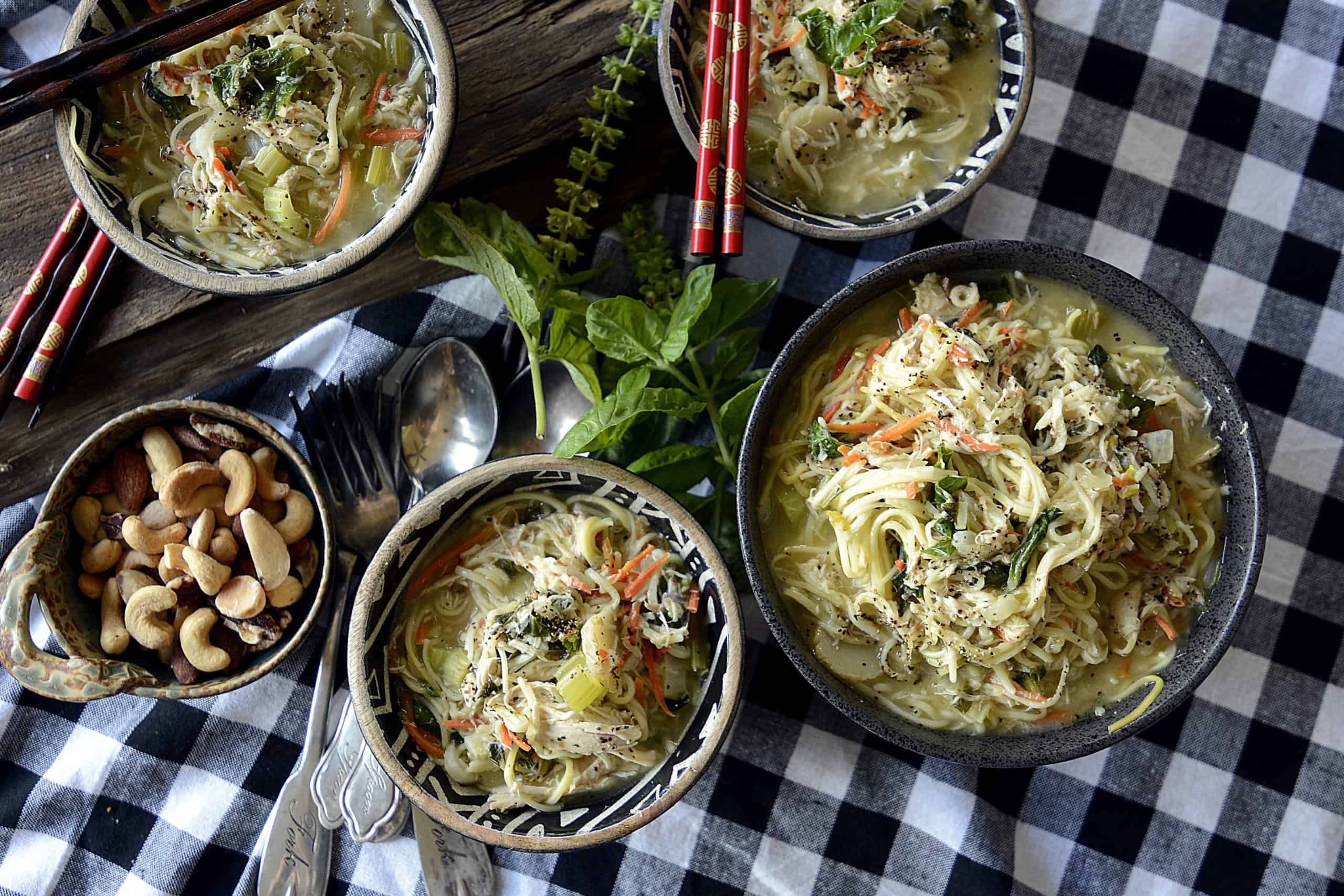 Easy Asian Chicken Noodle Soup - Cooking for Keeps