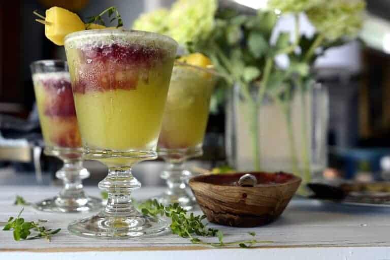 modern pineapple madras cocktail
