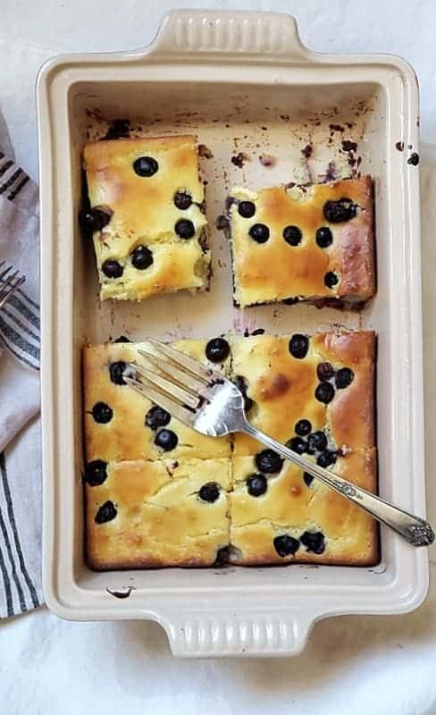 lemon blueberry ricotta cake