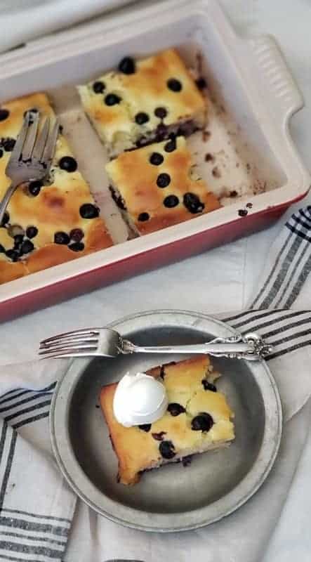 lemon blueberry ricotta cake