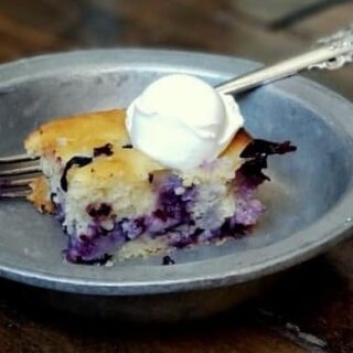 lemon blueberry ricotta cake