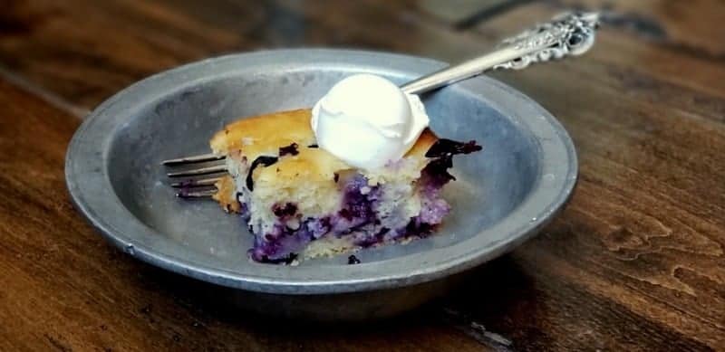 lemon blueberry ricotta cake