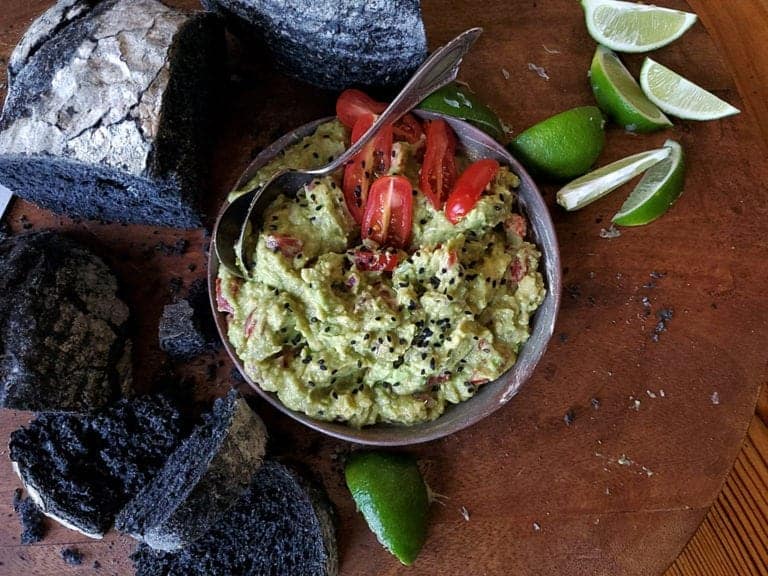 chunky lime avocado dip