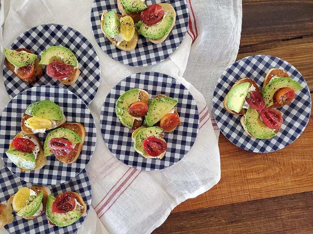 avocado crostini