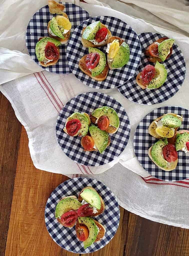 avocado crostini