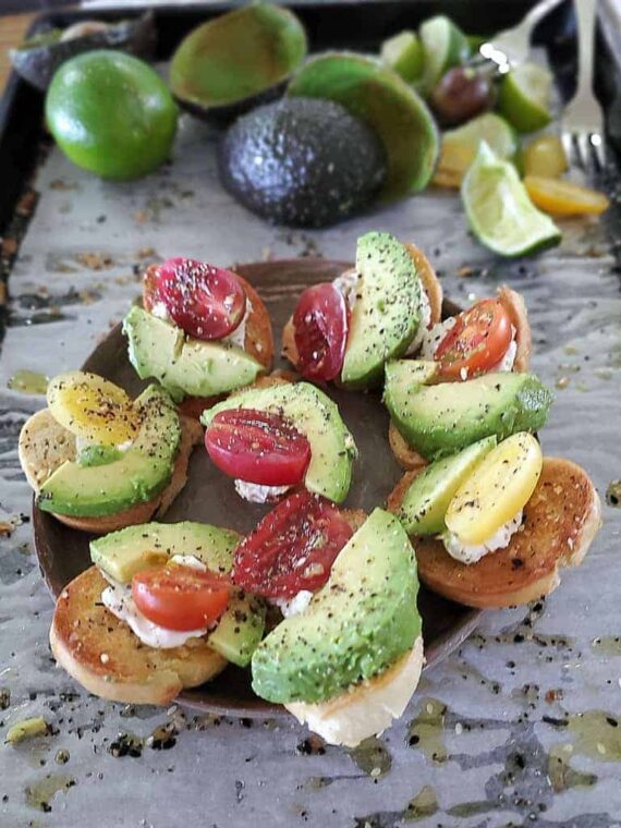 avocado breakfast crostini avocado crostini recipe avocado