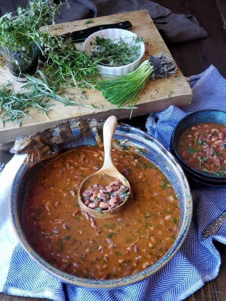 smoked anasazi beans fresh herbs anasazi beans pinto bean recipe