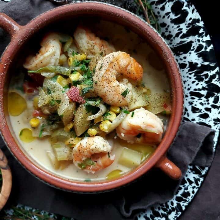 coconut cumin shrimp soup