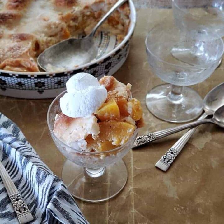 peach cobbler