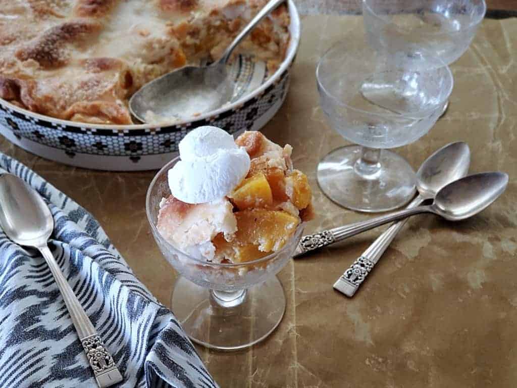 peach cobbler