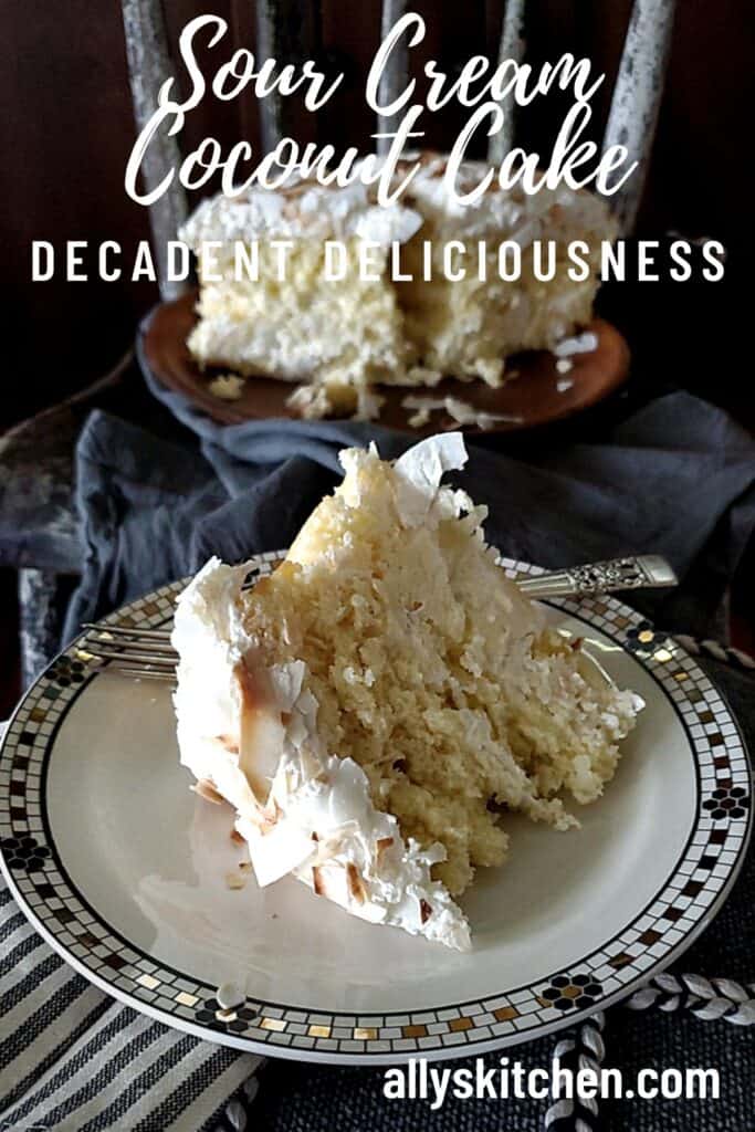 sour cream coconut cake