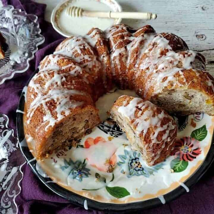 citrus banana nut cake