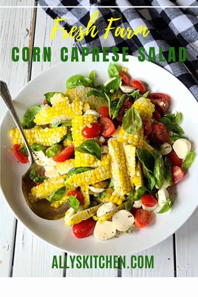 corn caprese salad