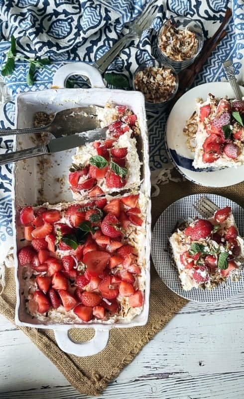 strawberry coconut pie