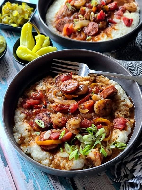 grits andouille sausage shrimp