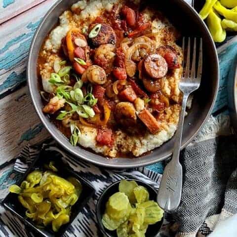 grits andouille sausage shrimp