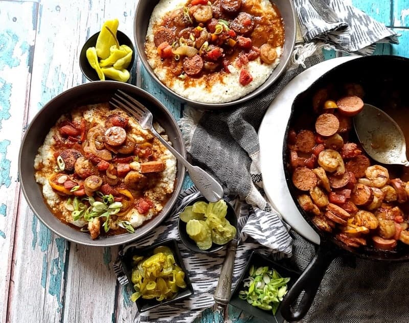 grits andouille sausage shrimp