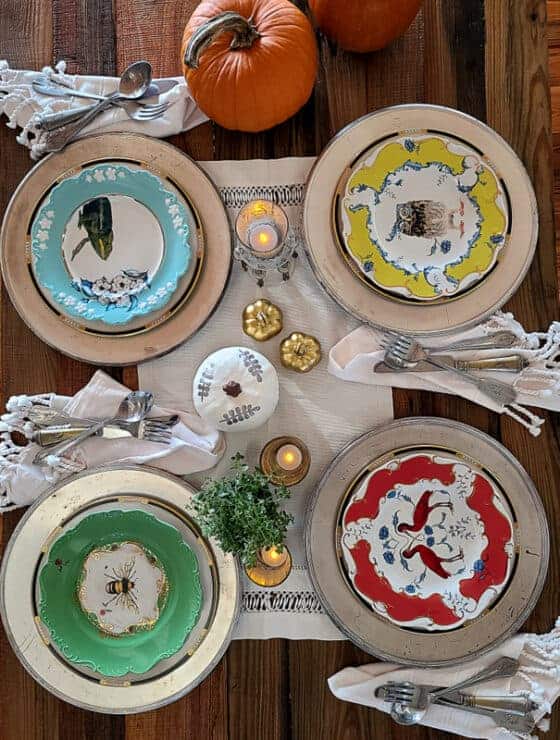 thanksgiving table decor ideas | thanksgiving table decor | tablescape idea