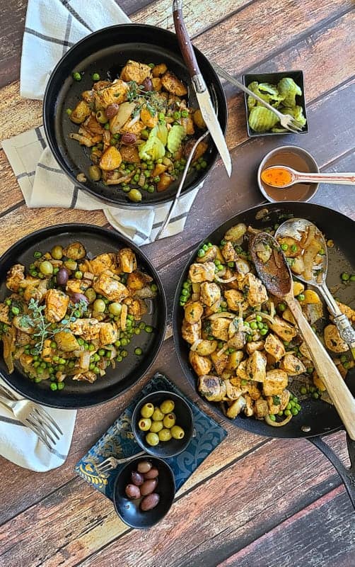 one skillet harissa chicken