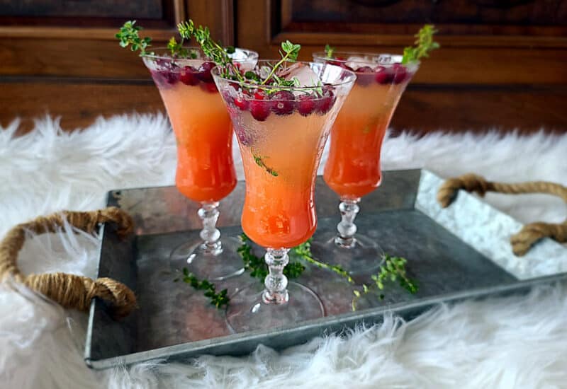 elderflower grapefruit mocktail