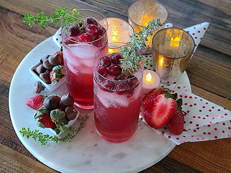 Apple and Raspberry Mocktail - Eat Love Eat