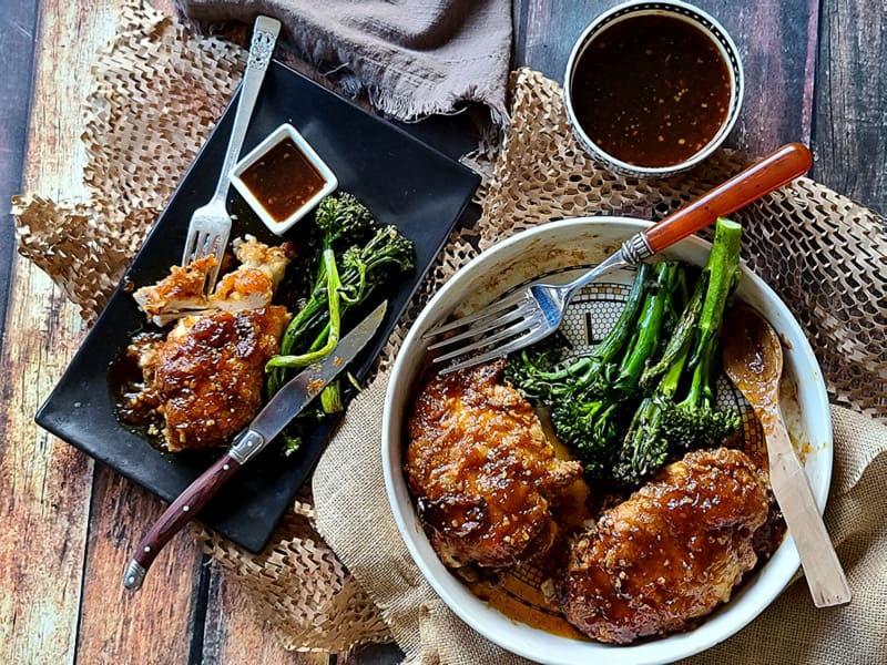 sticky buttermilk fried chicken