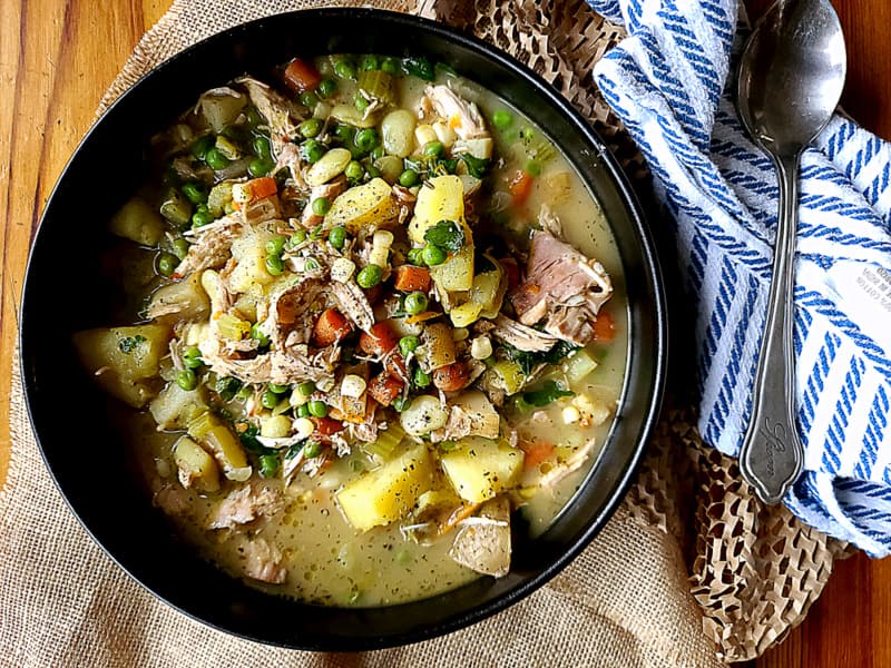 Old Fashioned Turkey Frame Soup 