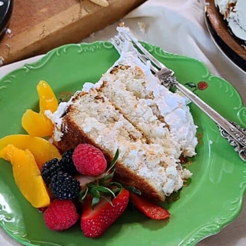 lemon ricotta coconut cake