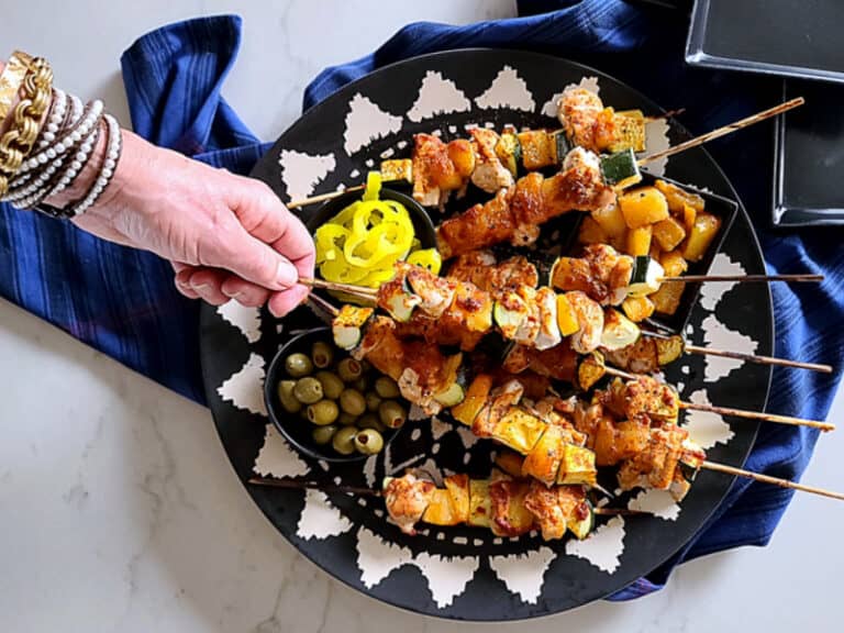 red curry chicken skewers