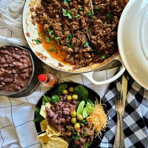 Cuban style pork picadillo